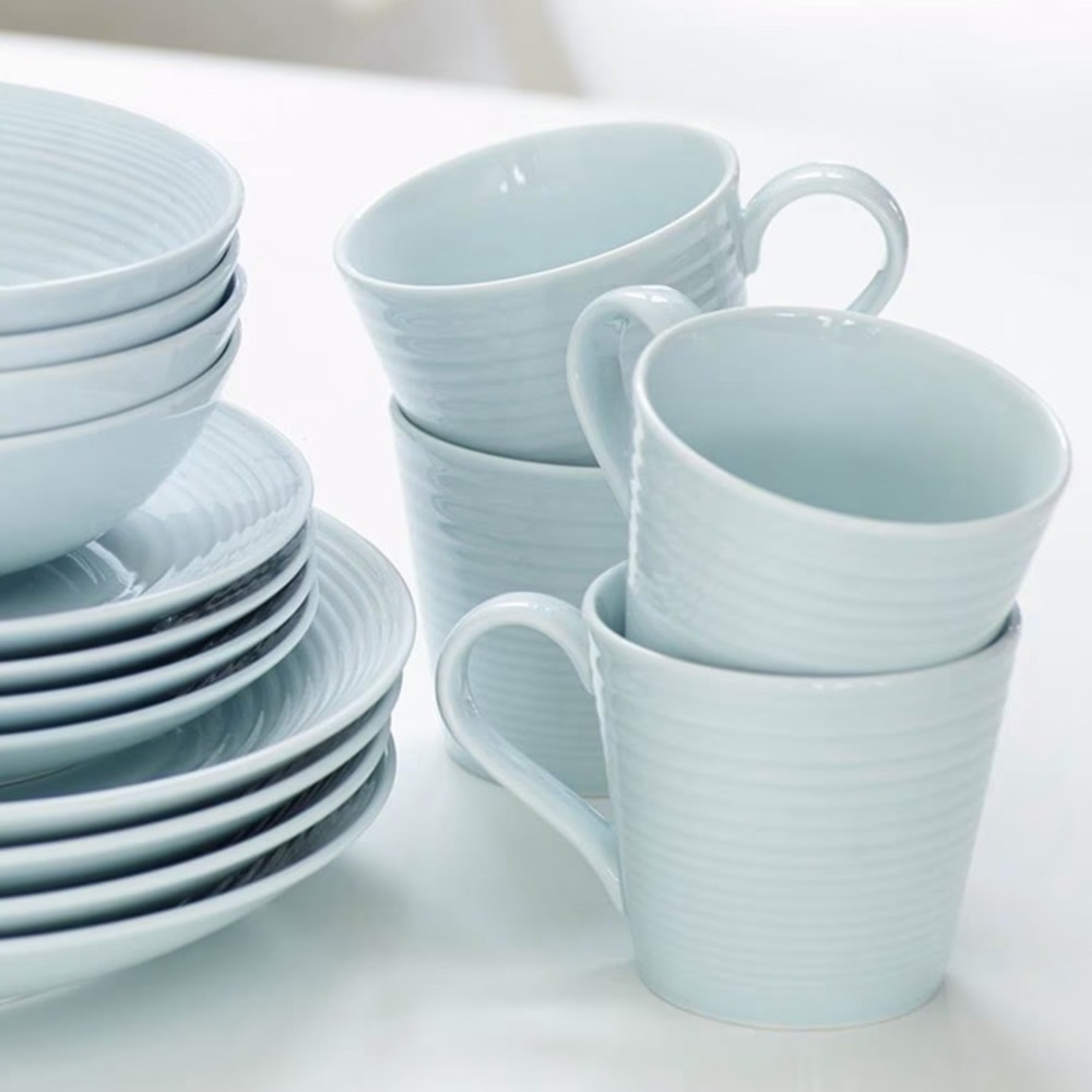 Gordon Ramsay Maze Blue Mugs Set of 6 in gently used condition - Picture 2 of 11